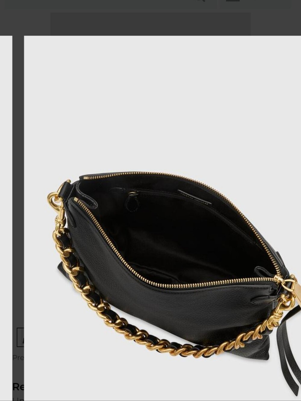 EUC Rebecca Minkoff Stevie Black Leather Bag - Picture 3 of 7